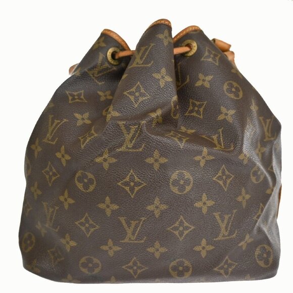 LOUIS VUITTON Petit Noe Drawstring Shoulder Bag Monogram Leather - Picture 7 of 13